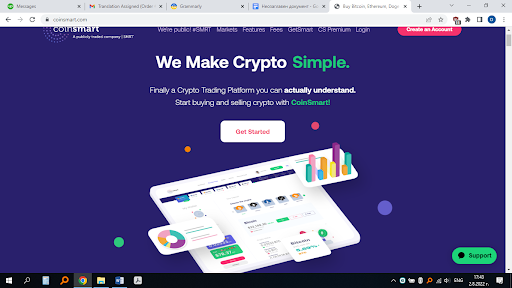 Review of CoinSmart cryptocurrency exchange