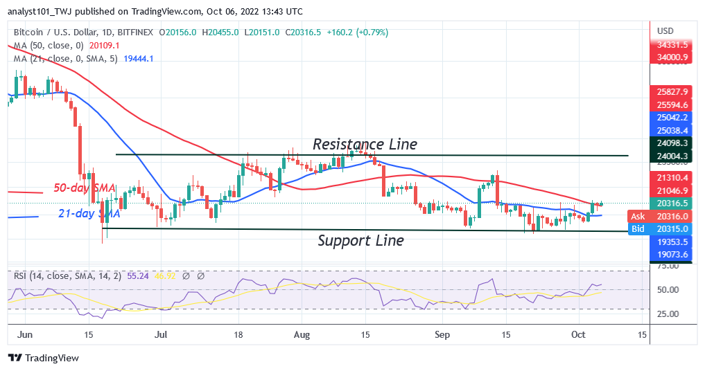 Bitcoin Price Prediction for Today October 6: BTC Price Holds above $20.1K